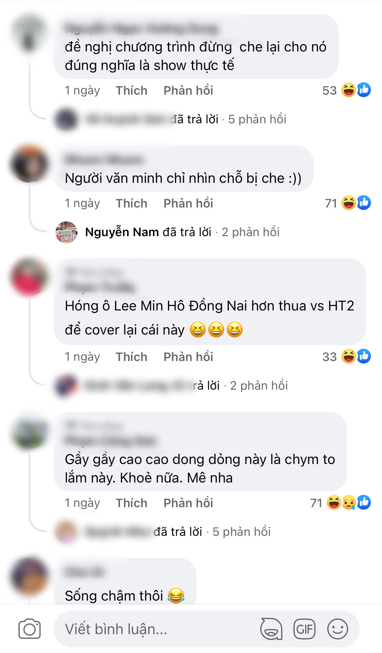 Nhiều bình luận khá phản cảm dành cho anh chàng Nhiều bình luận khá phản cảm dành cho anh chàng