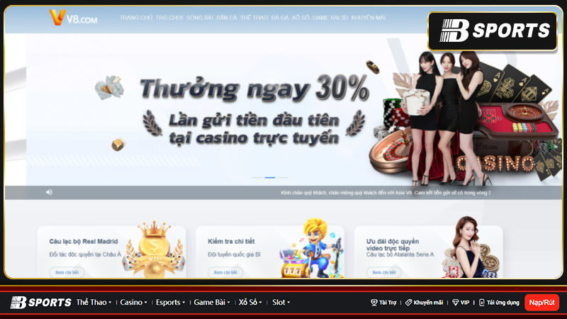 Chương trình khuyến mãi có 102 tại V8 Casino