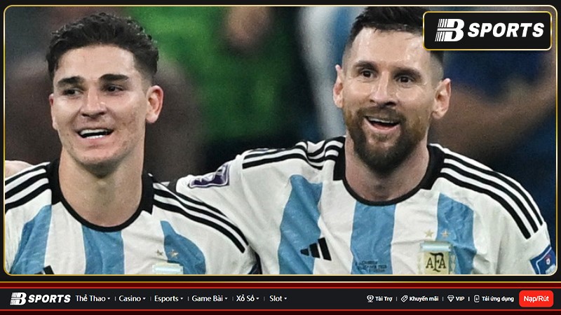 Alvarez đã đóng góp được 4 bàn thắng sau 7 trận đấu cho Argentina tại VCK World Cup 2023 vừa qua Alvarez đã đóng góp được 4 bàn thắng sau 7 trận đấu cho Argentina tại VCK World Cup 2023 vừa qua