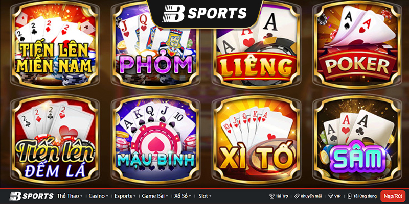 Đa dạng trò chơi bài online Đa dạng trò chơi bài online
