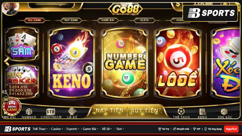 Sức hấp dẫn của việc tải Go88 đến từ hệ thống các trò chơi đa dạng Sức hấp dẫn của việc tải Go88 đến từ hệ thống các trò chơi đa dạng