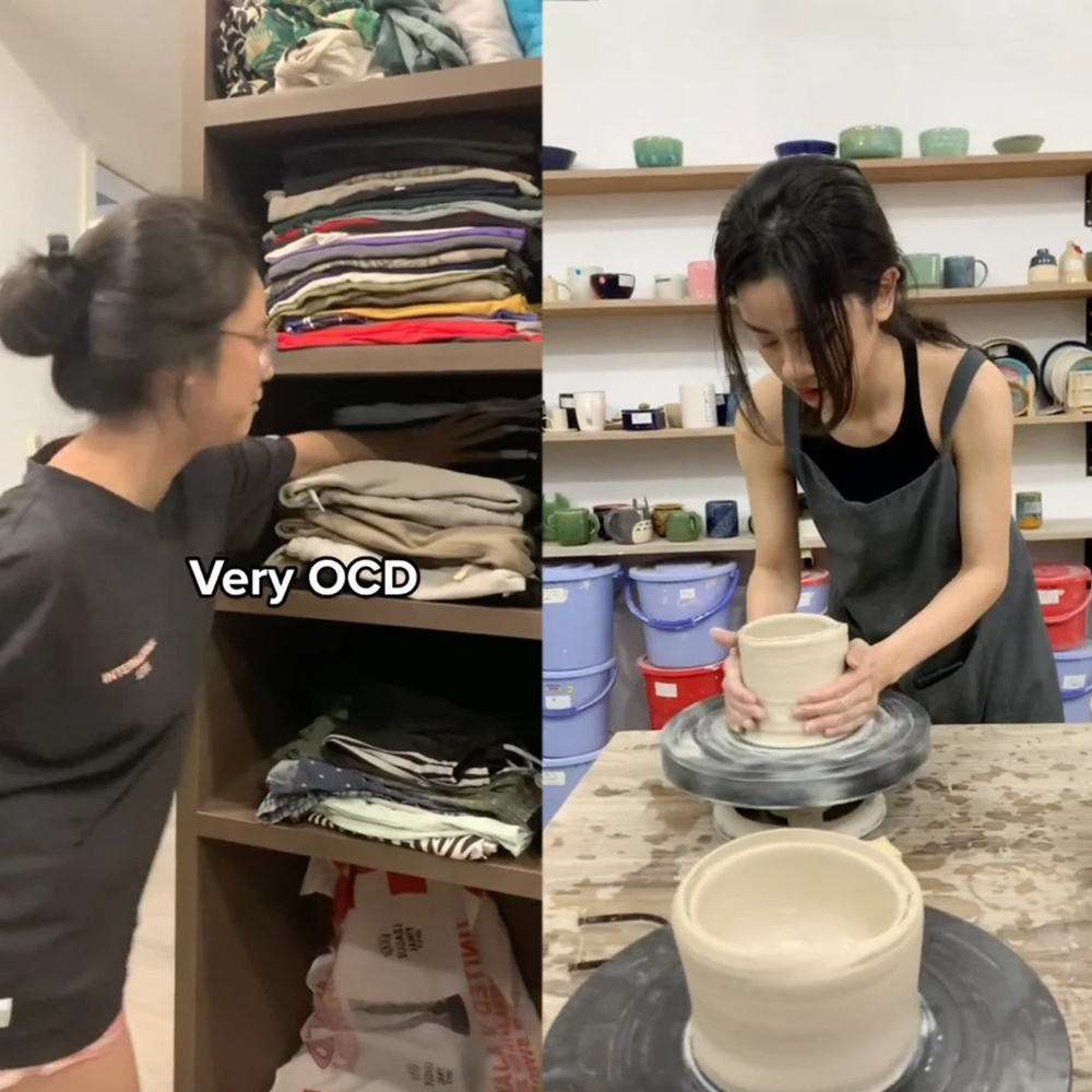 Cô nàng nhìn cũng rất xinh đẹp trong khi đang làm gốm. Đồng thời, người hâm mộ cũng biết thêm, Hàn Hằng mắc OCD Cô nàng nhìn cũng rất xinh đẹp trong khi đang làm gốm. Đồng thời, người hâm mộ cũng biết thêm, Hàn Hằng mắc OCD