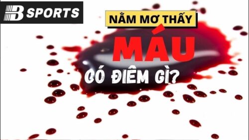 Mơ thấy máu là điềm gì Mơ thấy máu là điềm gì