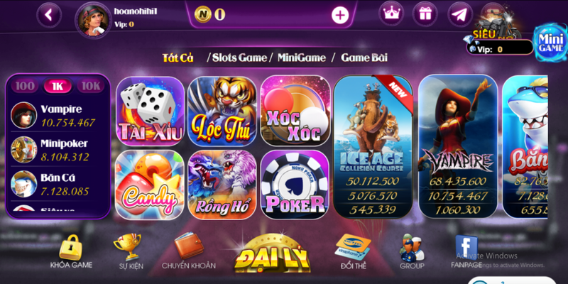 Mini game đổi thưởng Mini game đổi thưởng