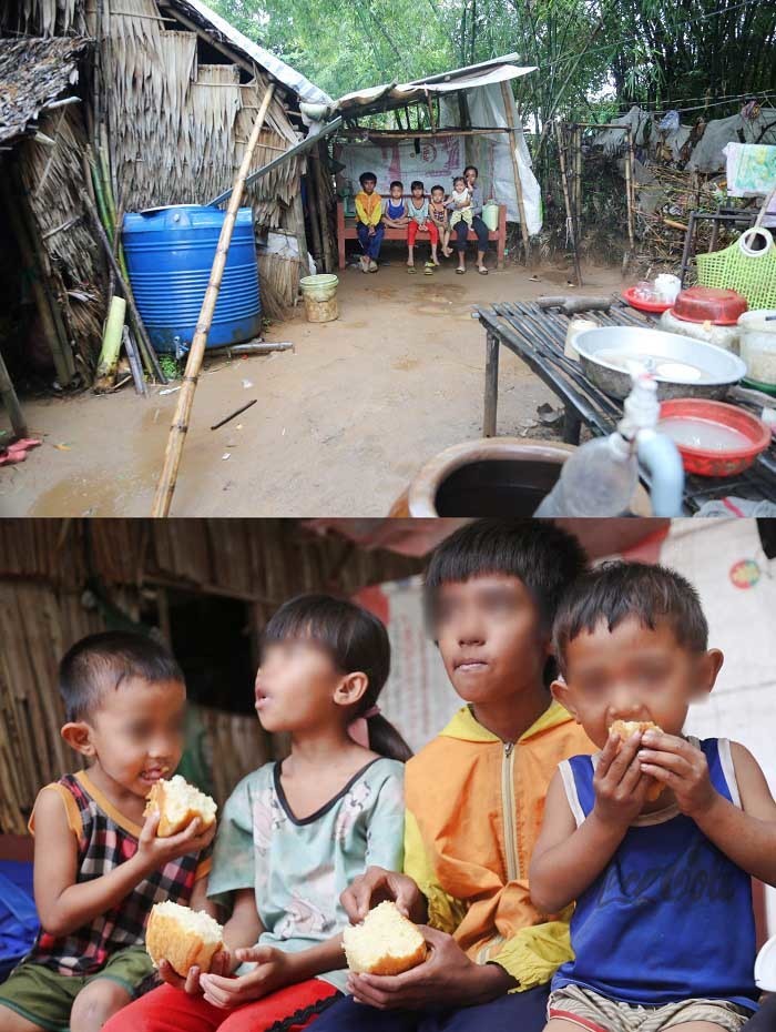 Ngôi nhà tạm bợ của 5 mẹ con Ngôi nhà tạm bợ của 5 mẹ con