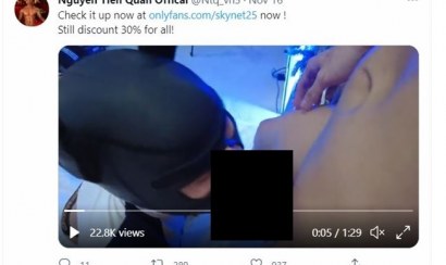Quân chia sẻ clip nhạy cảm lên Twitter Quân chia sẻ clip nhạy cảm lên Twitter