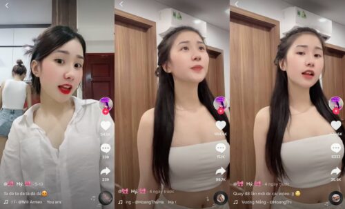 Tiểu Hý nổi tiếng qua những clip nhảy múa quyến rũ trên Tiktok