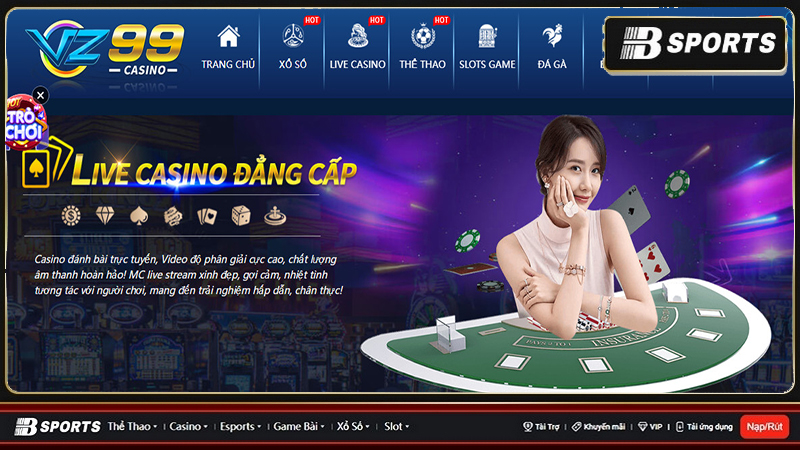 Vz99 casino là một ông lớn trong giới cá cược trực tuyến nên sẽ không gian lận