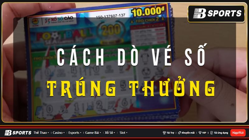 Hướng dẫn chi tiết cách dò vé số nhanh nhất