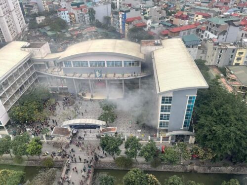 ảnh chụp từ cao vụ cháy