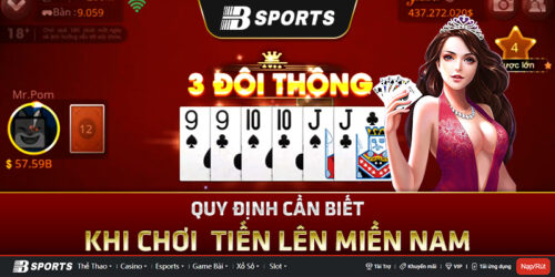 Ví dụ cho 3 đôi thông trong tiến lên miền nam