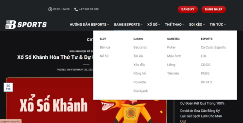 Nắm giữ vị trí No.1 trong trang cá cược esport là nhà cái Bsports