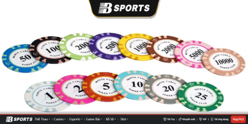 1 chip poker có giá trị bằng bao nhiêu tiền Việt