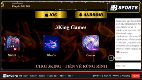 Tải game 3king nhận ngay 30k trong lần đăng ký đầu tiên