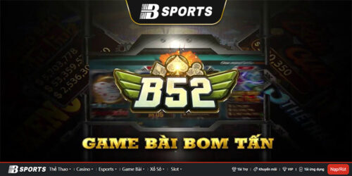 Giao diện chính cực kỳ bắt mắt của B52 game đổi thưởng uy tín