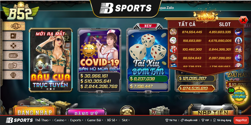 Thư viện game bài b52 đình đám hàng đầu Thư viện game bài b52 đình đám hàng đầu