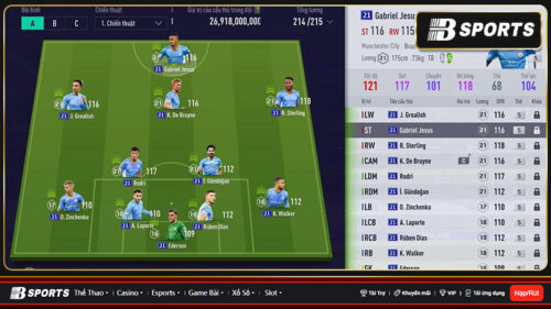 Ederson án ngữ khung thành đội hình MC FO4